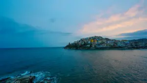 0005 sunset beautiful kavala city neapolis